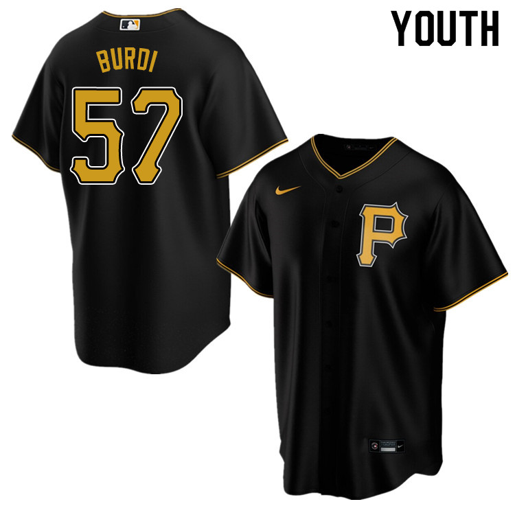 Nike Youth #57 Nick Burdi Pittsburgh Pirates Baseball Jerseys Sale-Black